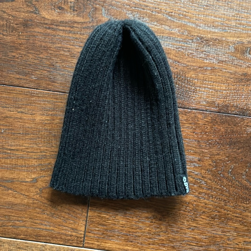 Baby black beanie hat